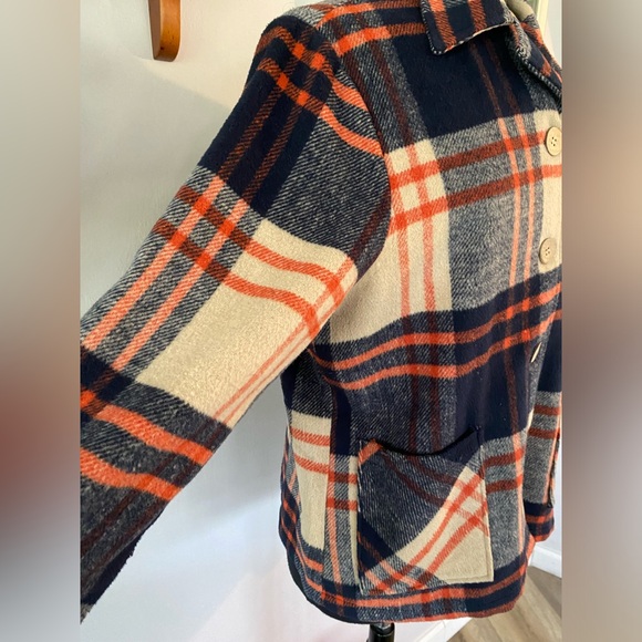 😃 SOLD 😃 Astro Bettie / Starstruck Clothing 1940s Button Down Plaid Jacket - Picture 10 of 10